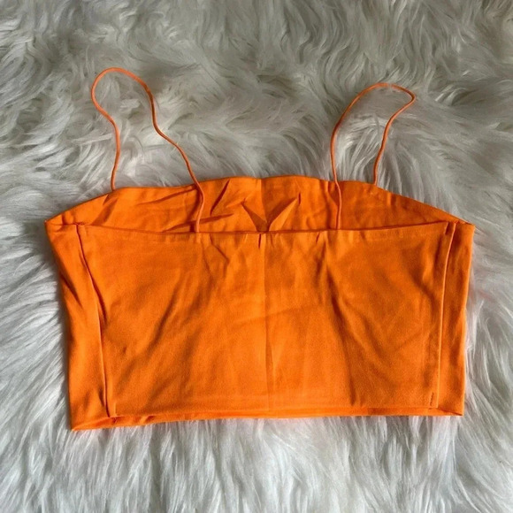 Orange Cropped Tank Size Small - Picture 2 of 4